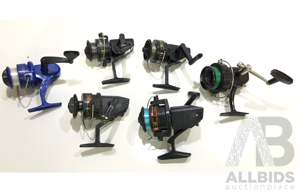 Spinning Fishing Reels  - Lot of Six