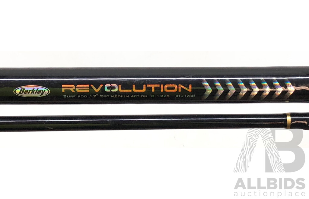 Berkley Revolution 12 Foot Surf Fishing Rod with Berkley R50 Spin Reel