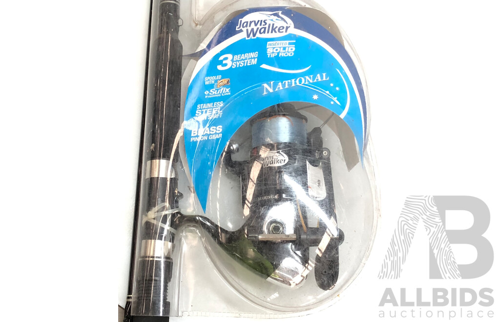 Jarvis Walker National 10 Foot Surf Fishing Rod with Jarvis Walker 750 Spin Reel