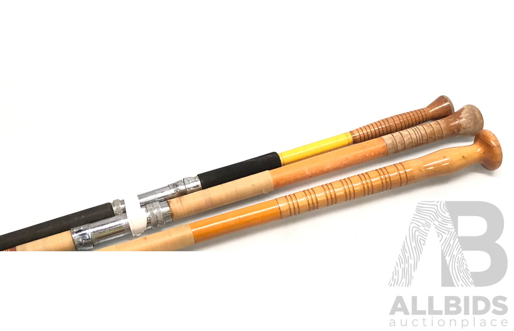Fiberglass Surf Fishing Rods - Lot of Three