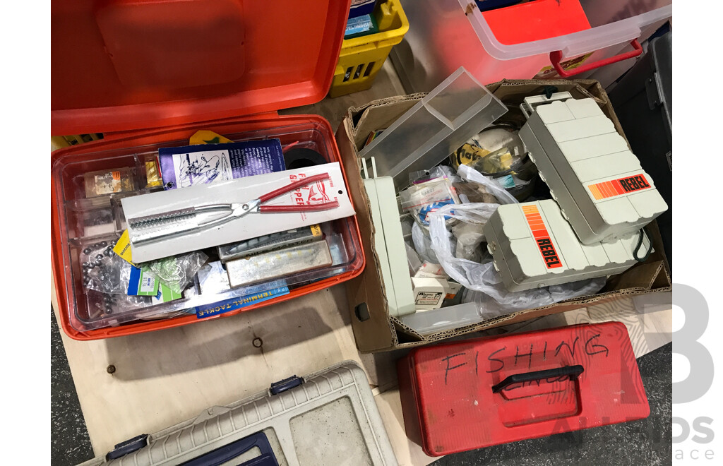 Pallet Lot of Assorted Fishing Equipment