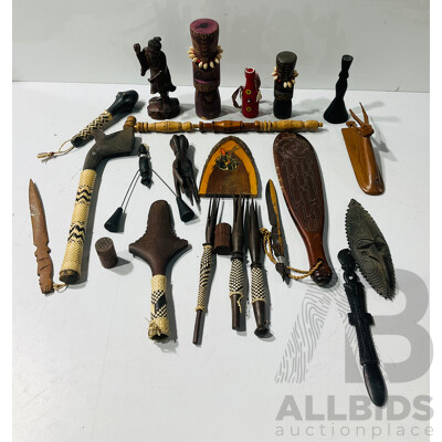 Large Collection Tribal Pieces From South East Asian, PNG, Fiji, NZ and More