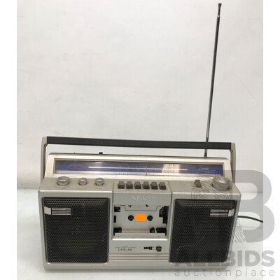 Vintage Sony (CFS-46S) Stereo Cassette Corder