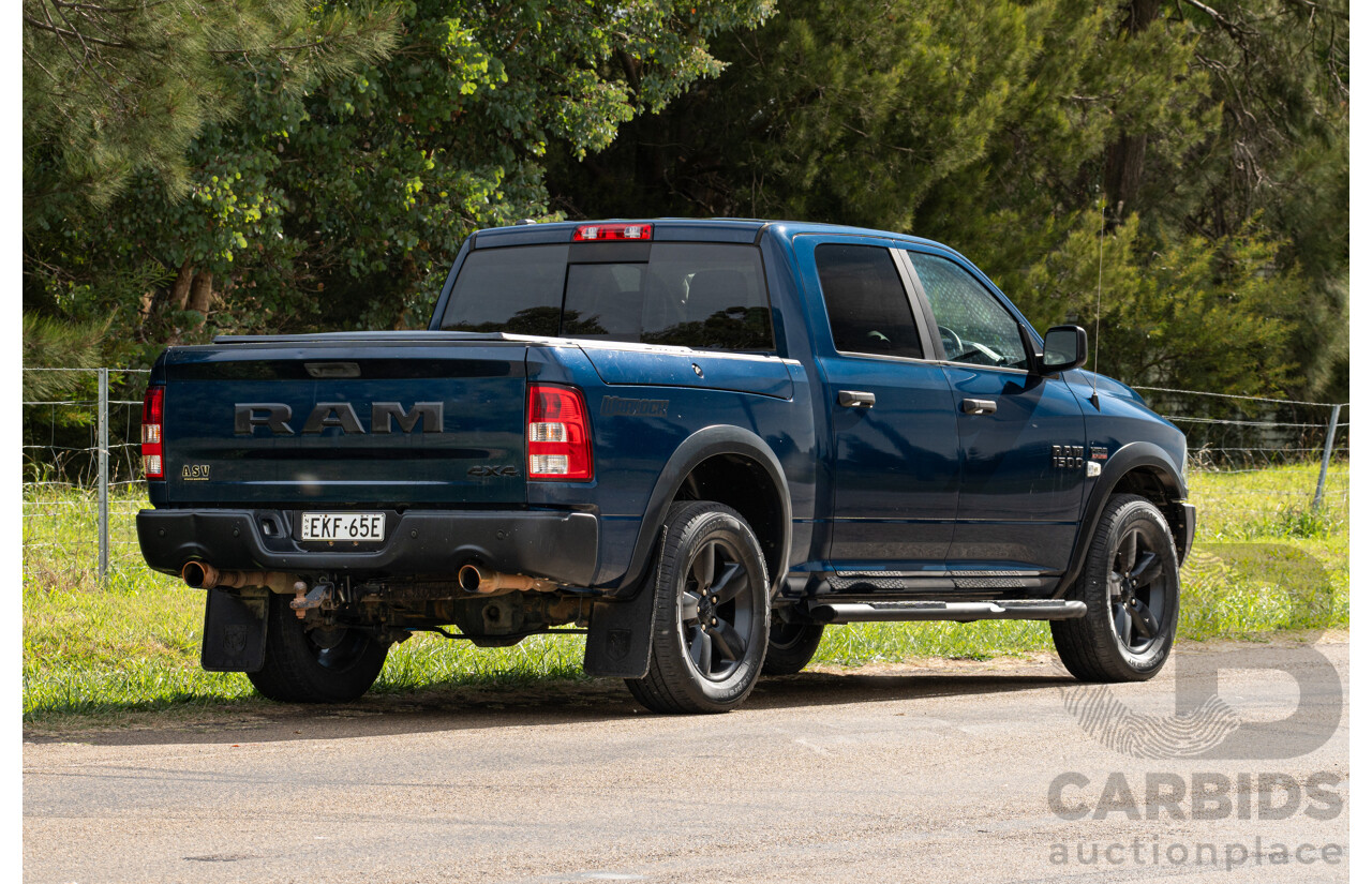 08/2020 ASV (Dodge) RAM 1500 Warlock RamBox SWB (4x4) 4d Dual Cab Utility Patriot Blue Pearl V8 5.7L