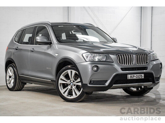10/2011 BMW X3 Xdrive 30d (AWD) F25 4d Wagon Space Grey Metallic Turbo Diesel 3.0L