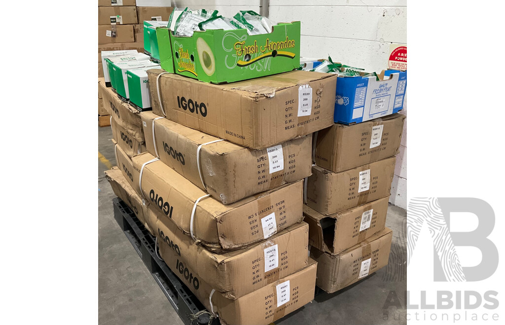 Pallet of IGOTO Assorted Switches Cover - Estimated Total ORP $ 5,000