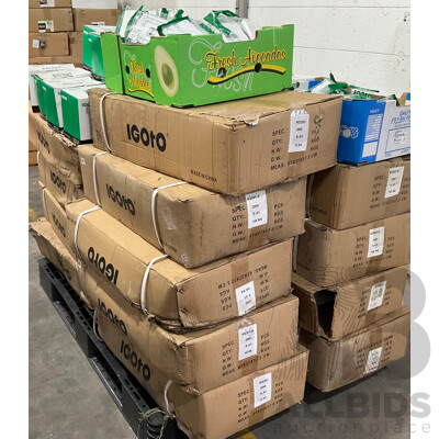 Pallet of IGOTO Assorted Switches Cover - Estimated Total ORP $ 5,000