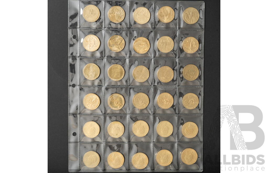 Australian One Dollar Coins Including 2016 Fifty Years Decimal Currency, 2020 Qantas 100 Years, 2024 King Charles, 2015 One Hundred Years of ANZAC and More