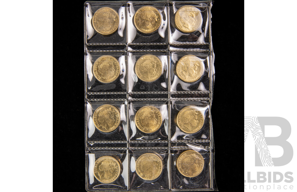 Twelve Australian 2017 Two Dollar Coins, Lest We Forget