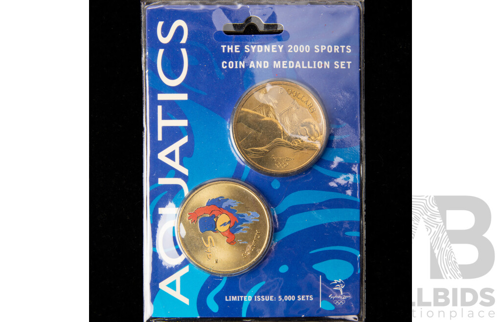 Australian 2000 Commemorative Five Dollar Coin and Medallion, Sydney Olympics