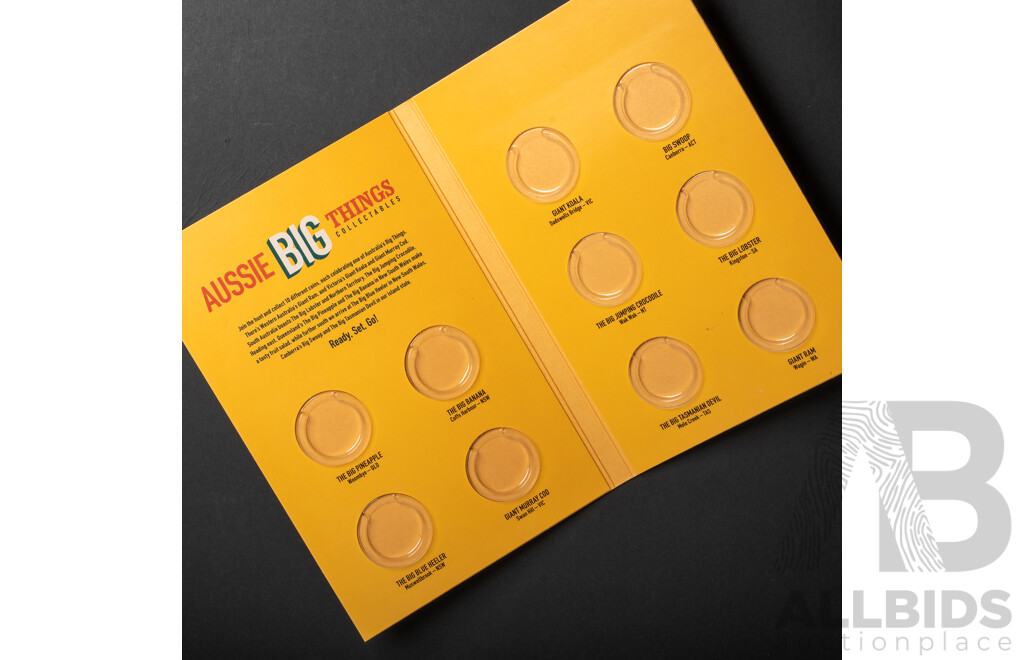 Australian RAM Aussie Big Things Ten Coin Set and Folder