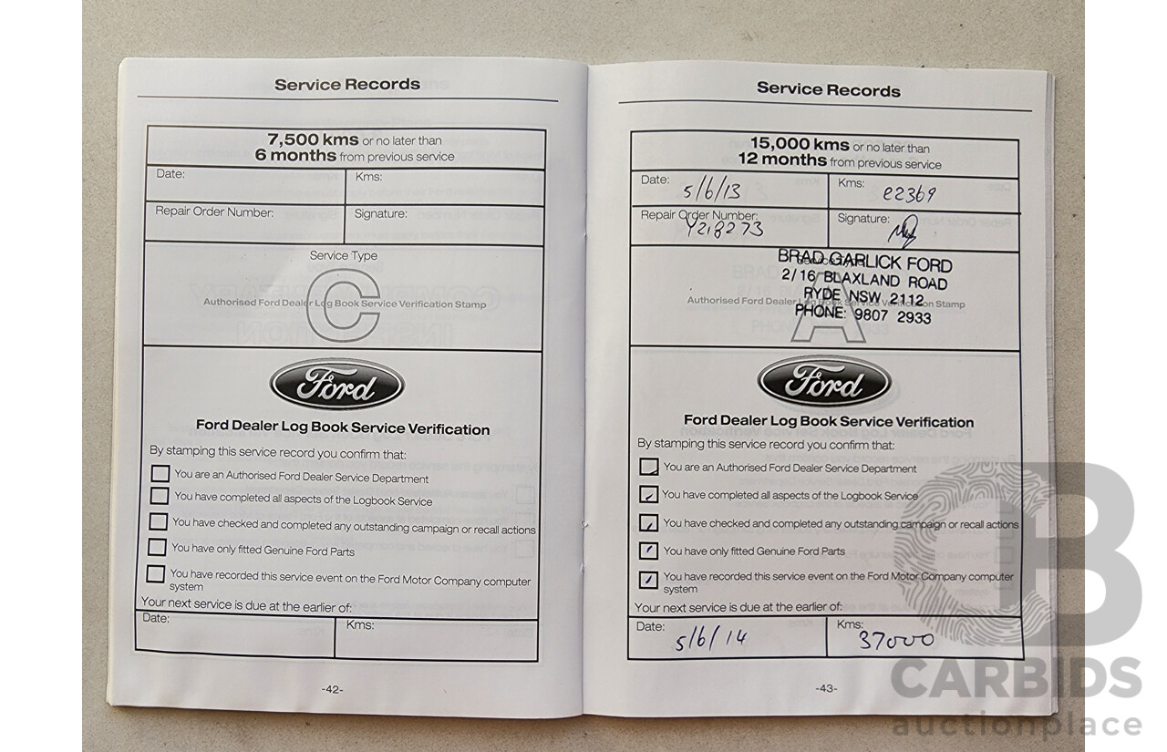 8/2012 Ford Mondeo LX MC 4d Wagon Silver 2.3L