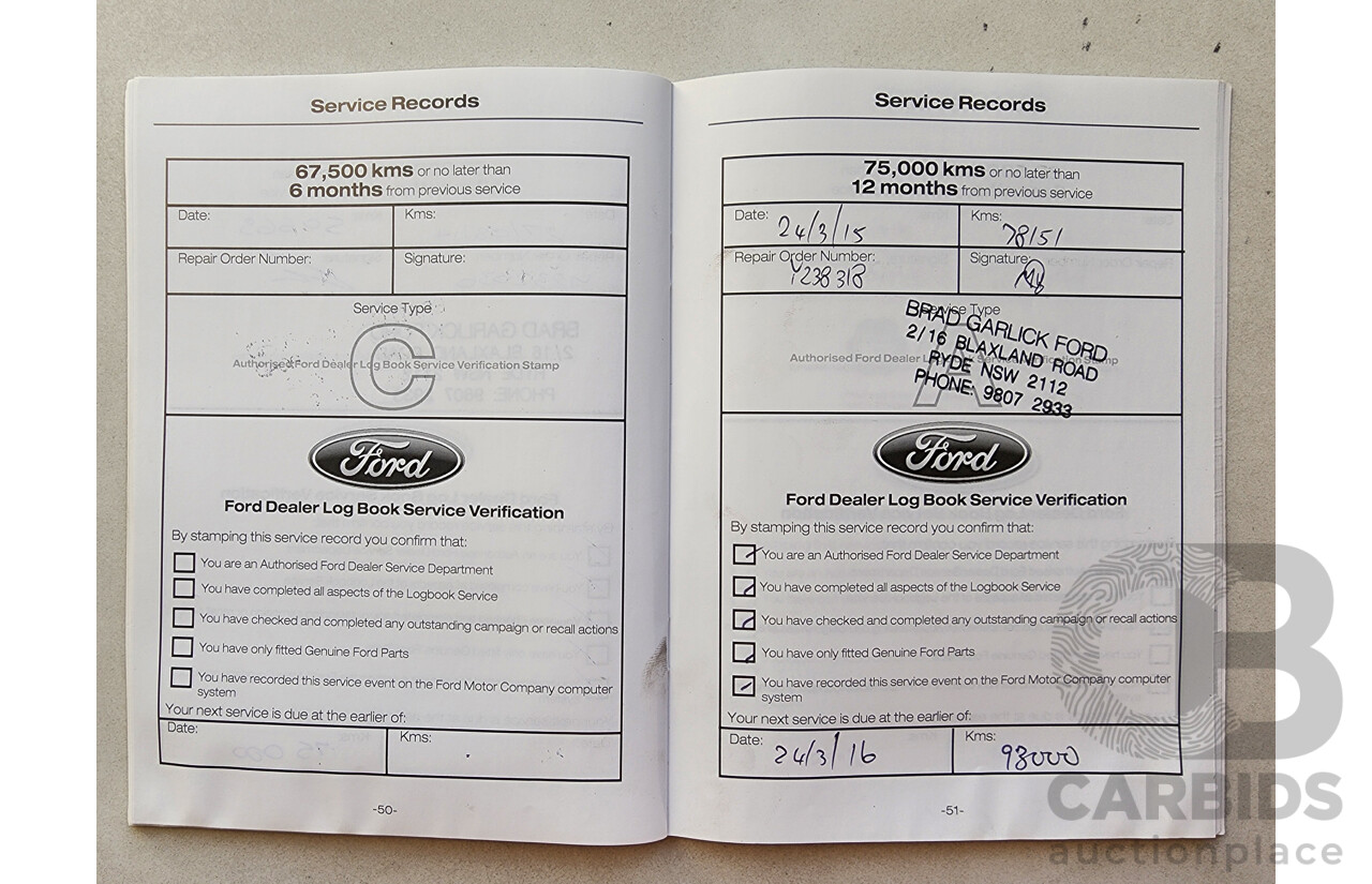8/2012 Ford Mondeo LX MC 4d Wagon Silver 2.3L