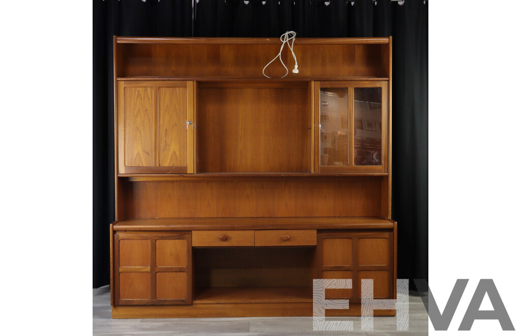 Vintage Teak Wall Unit by Nathan Furniture