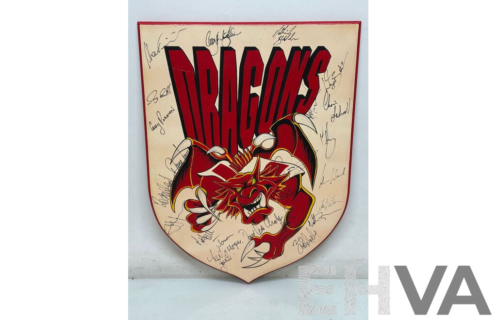St George Illawarra Dragons NRL Signed Plaque