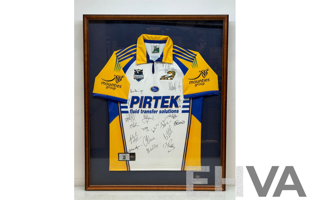 Parramatta Eels 2007 Alternate Signed and Framed Jersey