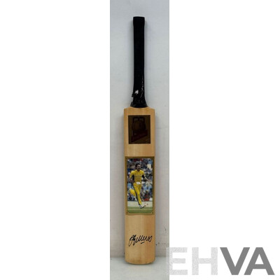 Jason Gillespie Signed Cricket Bat