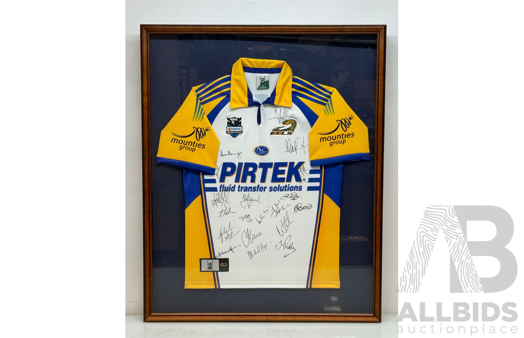 Parramatta Eels 2007 Alternate Signed and Framed Jersey