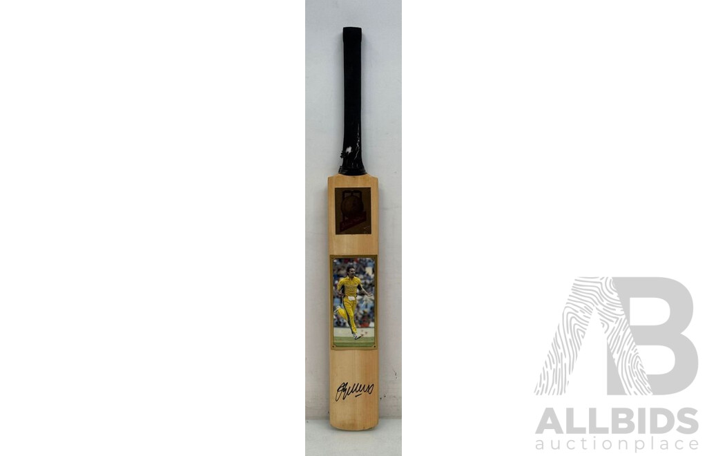 Jason Gillespie Signed Cricket Bat