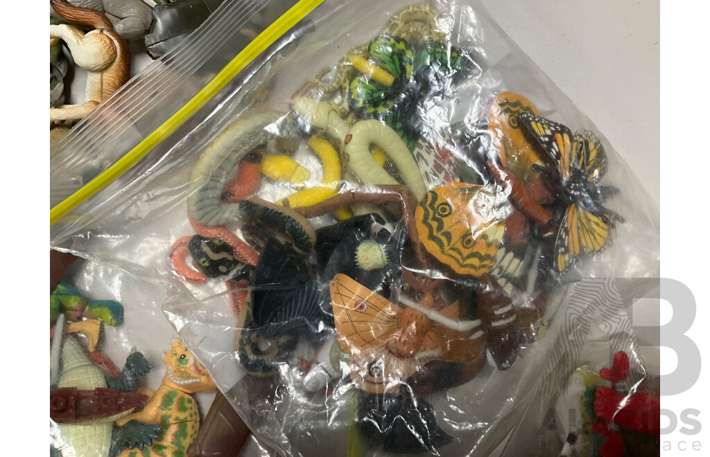 Large Assortment of Yowie and Similar Figurines with Beyblade Tazo Tops - Approximately Two Kilograms