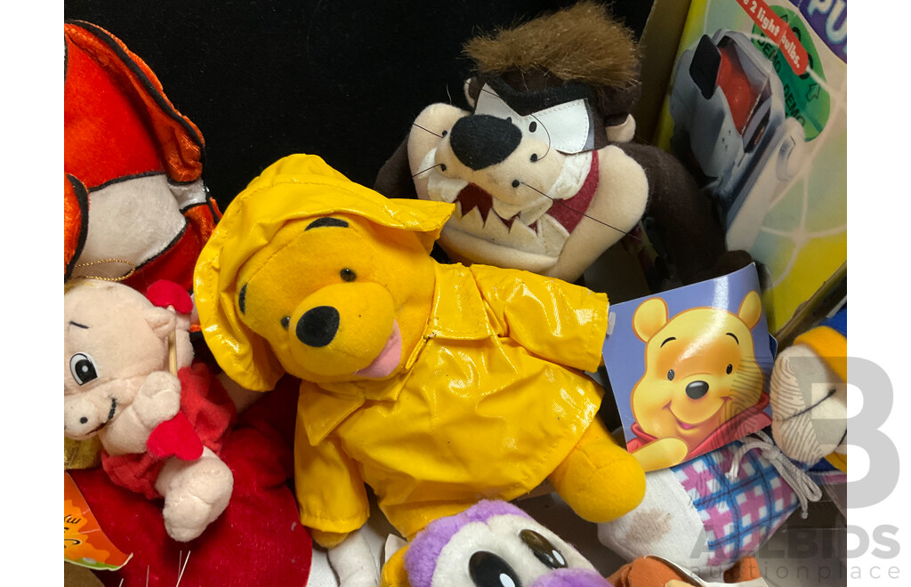 Collection of Plush Toys and Boxed Digital Puppy Including Shrek, Gremlin, Kenny, Robin and More