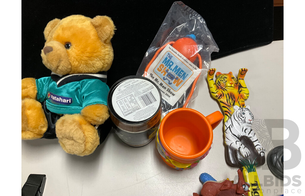 Collection of Toys and Collectibles Including the Simpsons, South Park, Steve Austin, Disney and More