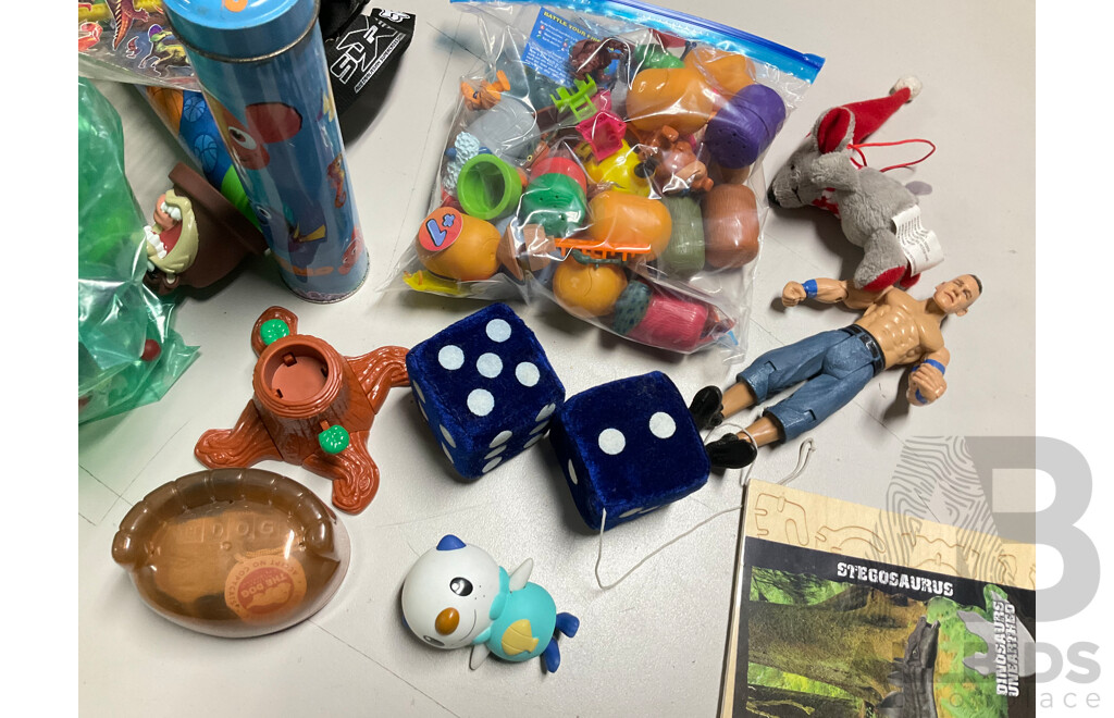 Collection of Toys and Collectibles Including the Simpsons, South Park, Steve Austin, Disney and More