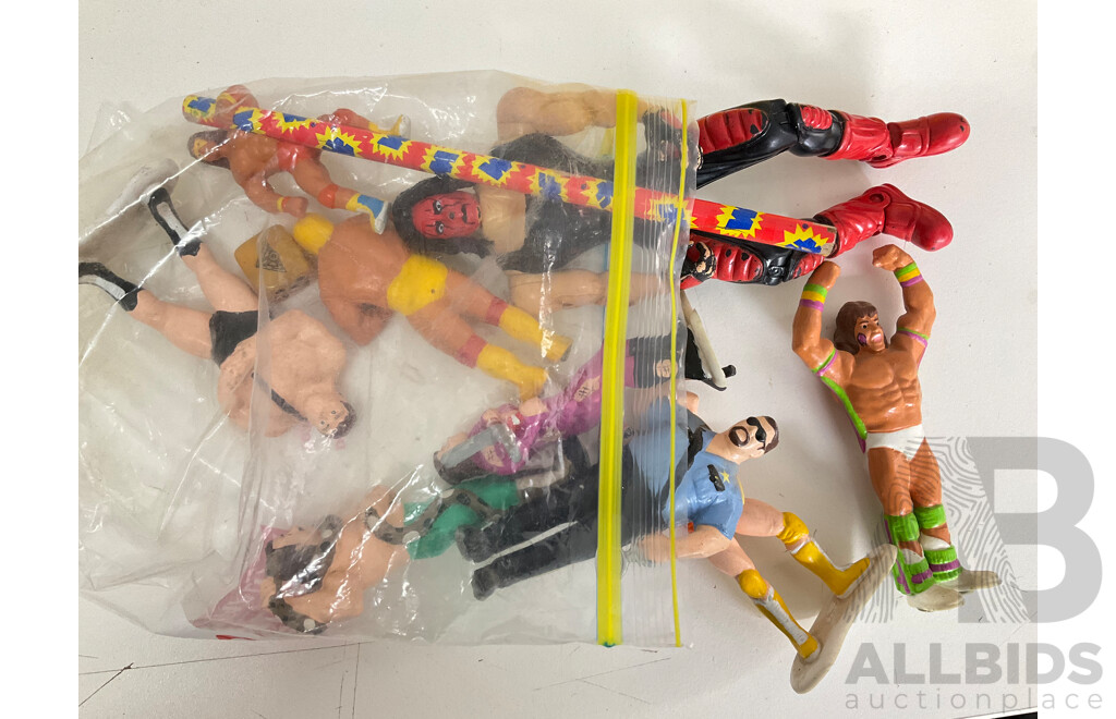 Collection of Toys and Collectibles Including the Simpsons, South Park, Steve Austin, Disney and More
