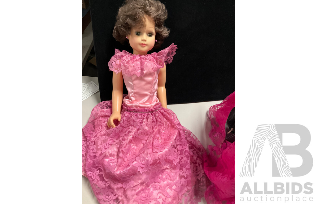 Three Large Vintage Dolls Including Kader