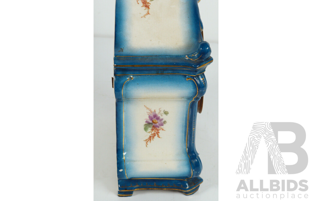 Ansonia Royal Bon Porcelain Mantle Clock 