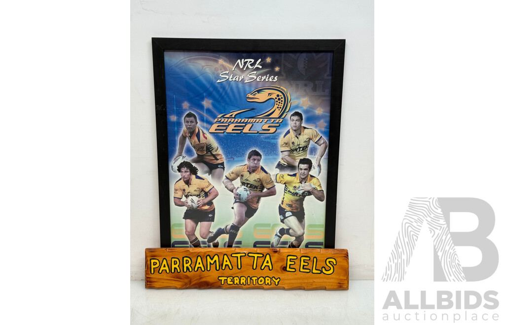 Paramatta Eels Framed Poster and Plaque
