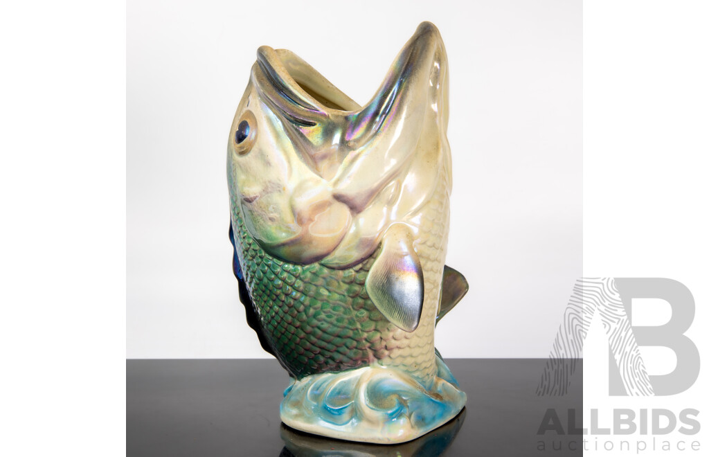 Large Vintage Wembley Ware Dhufish Lustre Vase