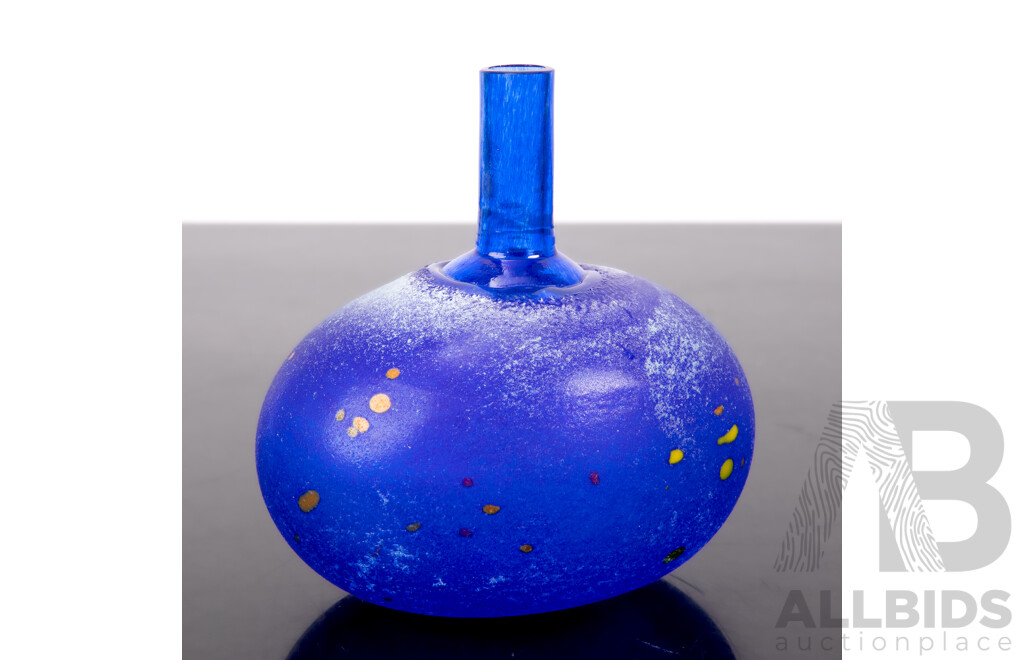 Mid Century Kosta Boda Art Glass Vase by Bertil Vallien in Original Box