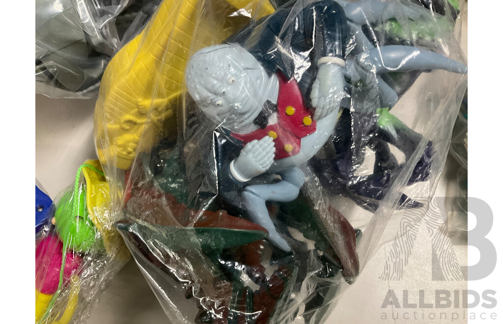 Large Collection of Display Figures Including Smurfs, Rugrats, Sesamee Street, Disney, Mc Donalds LCD Games and More