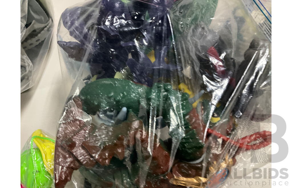 Large Collection of Display Figures Including Smurfs, Rugrats, Sesamee Street, Disney, Mc Donalds LCD Games and More