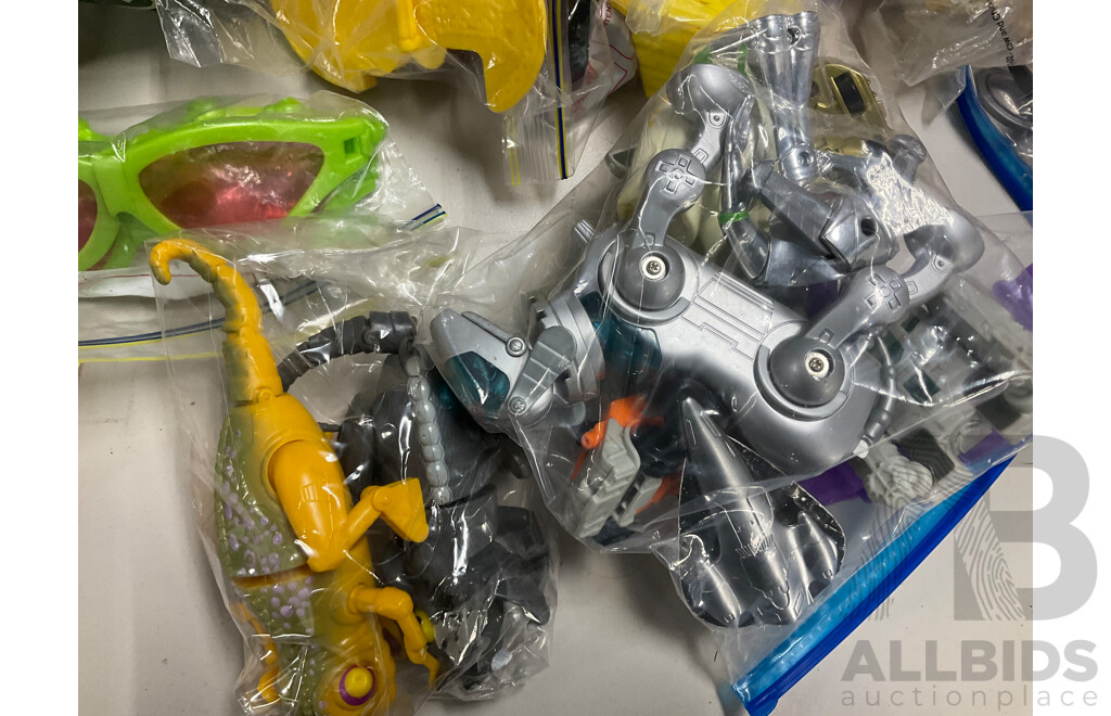 Large Collection of Display Figures Including Smurfs, Rugrats, Sesamee Street, Disney, Mc Donalds LCD Games and More