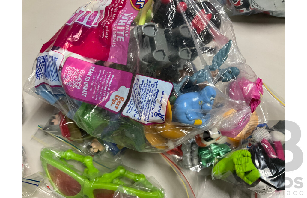 Large Collection of Display Figures Including Smurfs, Rugrats, Sesamee Street, Disney, Mc Donalds LCD Games and More