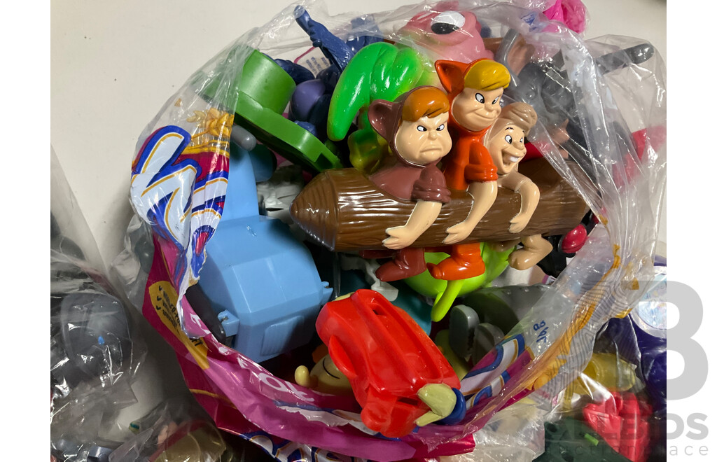 Large Collection of Display Figures Including Smurfs, Rugrats, Sesamee Street, Disney, Mc Donalds LCD Games and More