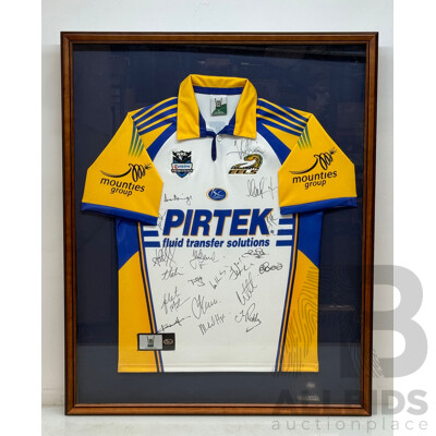Parramatta Eels 2007 Alternate Signed and Framed Jersey