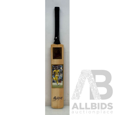 Jason Gillespie Signed Cricket Bat