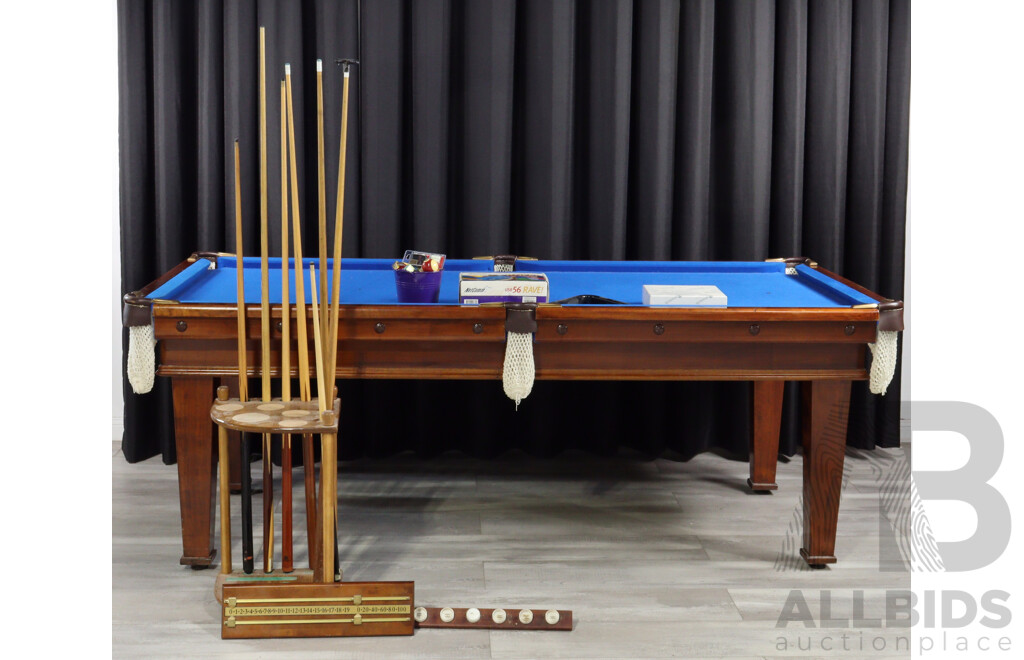 Felt Top Slate Pool Table with Accessories by Southern Billiards