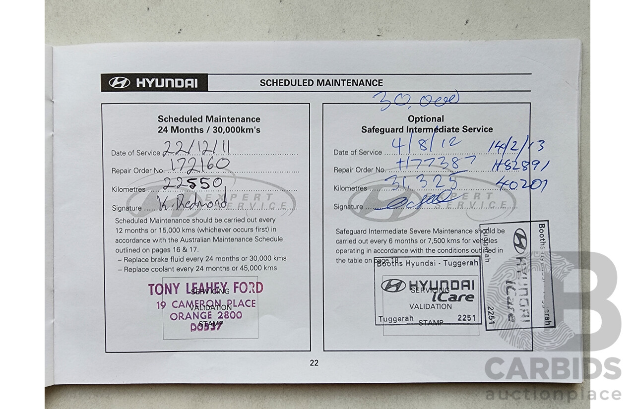 4/2010 Hyundai Santa Fe Elite CRDi (4x4) CM MY10 4d Wagon White 2.2L