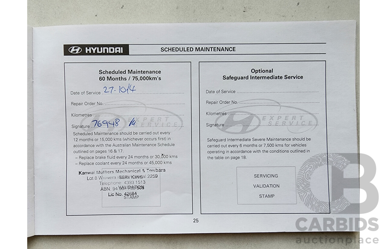4/2010 Hyundai Santa Fe Elite CRDi (4x4) CM MY10 4d Wagon White 2.2L
