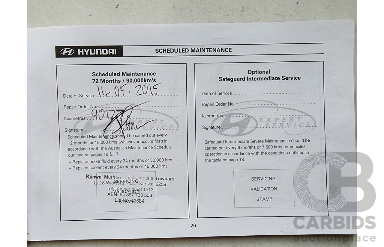 4/2010 Hyundai Santa Fe Elite CRDi (4x4) CM MY10 4d Wagon White 2.2L