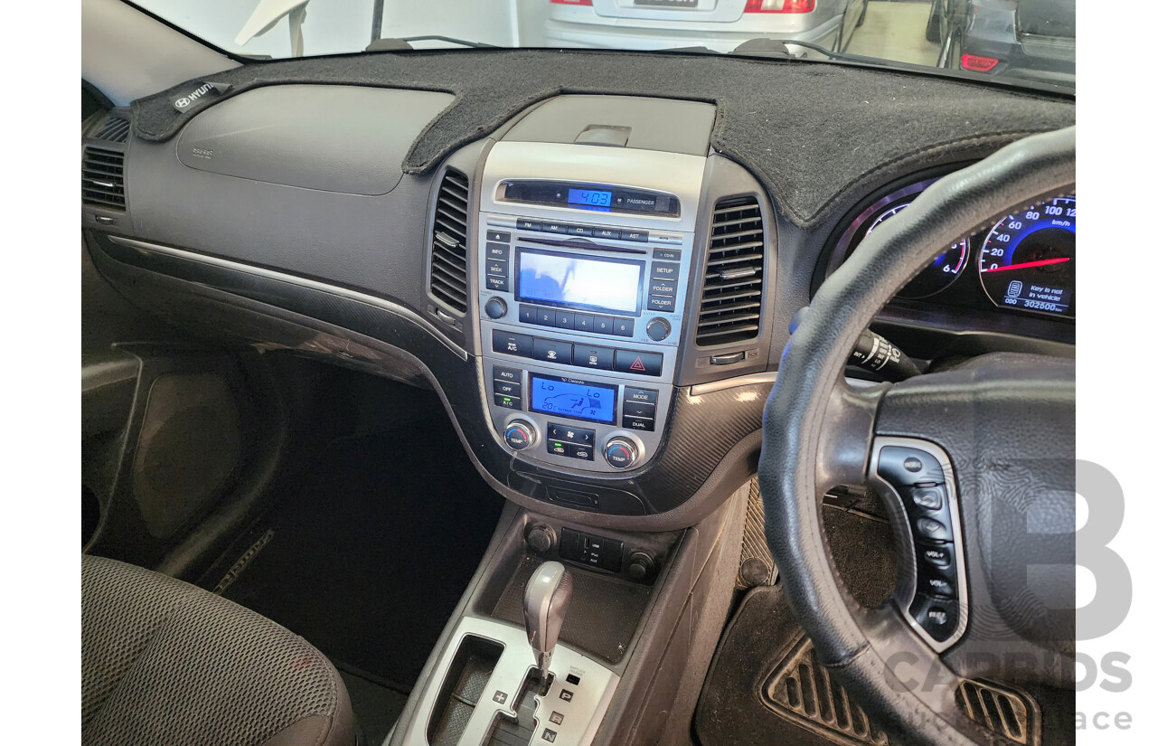 4/2010 Hyundai Santa Fe Elite CRDi (4x4) CM MY10 4d Wagon White 2.2L