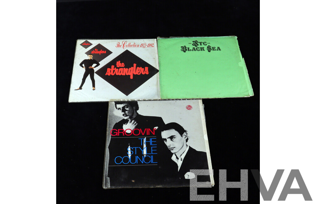 Three 1980s New Wave LP Vinyl Records Comprising The Stranglers, Style Council & XTC