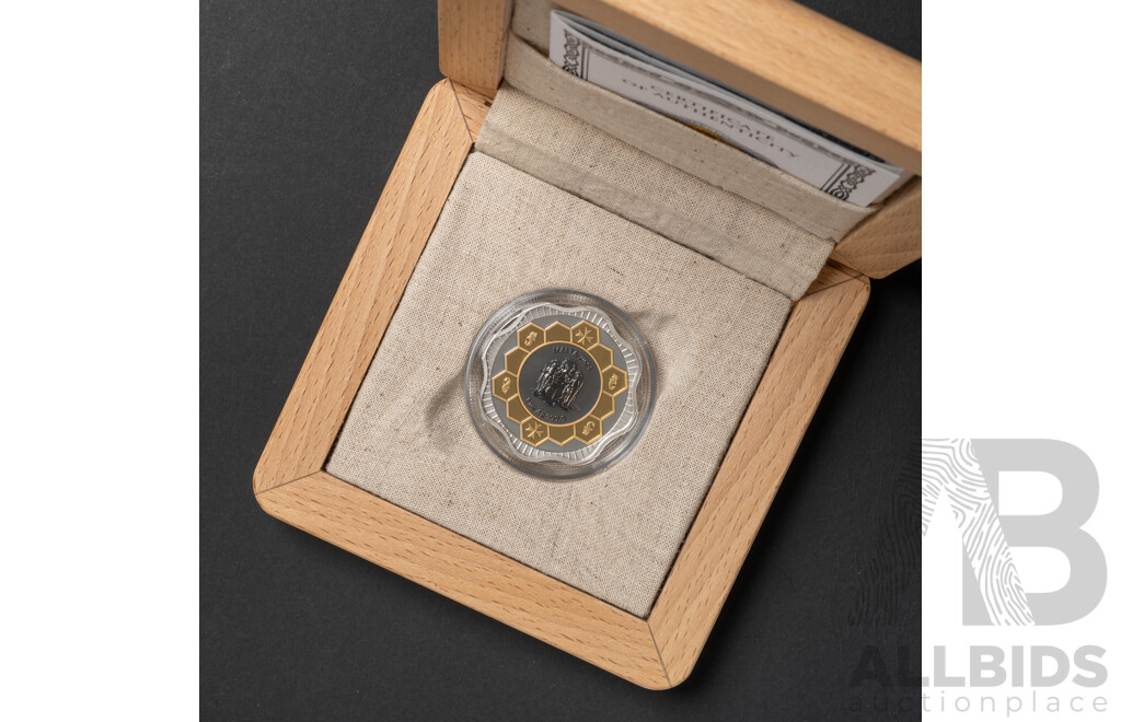 Maltese, Gemania Mint 2024 Silver Proof and Gold Plated Five Euro Coin, Maltese Bee .999