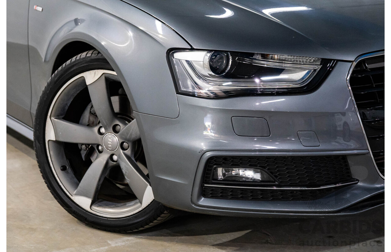 5/2014 Audi A4 2.0 TFSI Avant Quattro (AWD) B8 (8K) MY14 4d Wagon Monsoon Grey Metallic Turbo 2.0L
