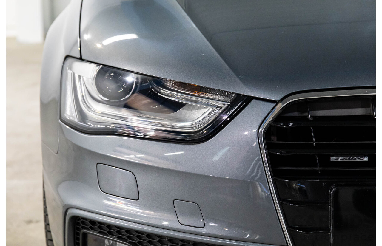 5/2014 Audi A4 2.0 TFSI Avant Quattro (AWD) B8 (8K) MY14 4d Wagon Monsoon Grey Metallic Turbo 2.0L