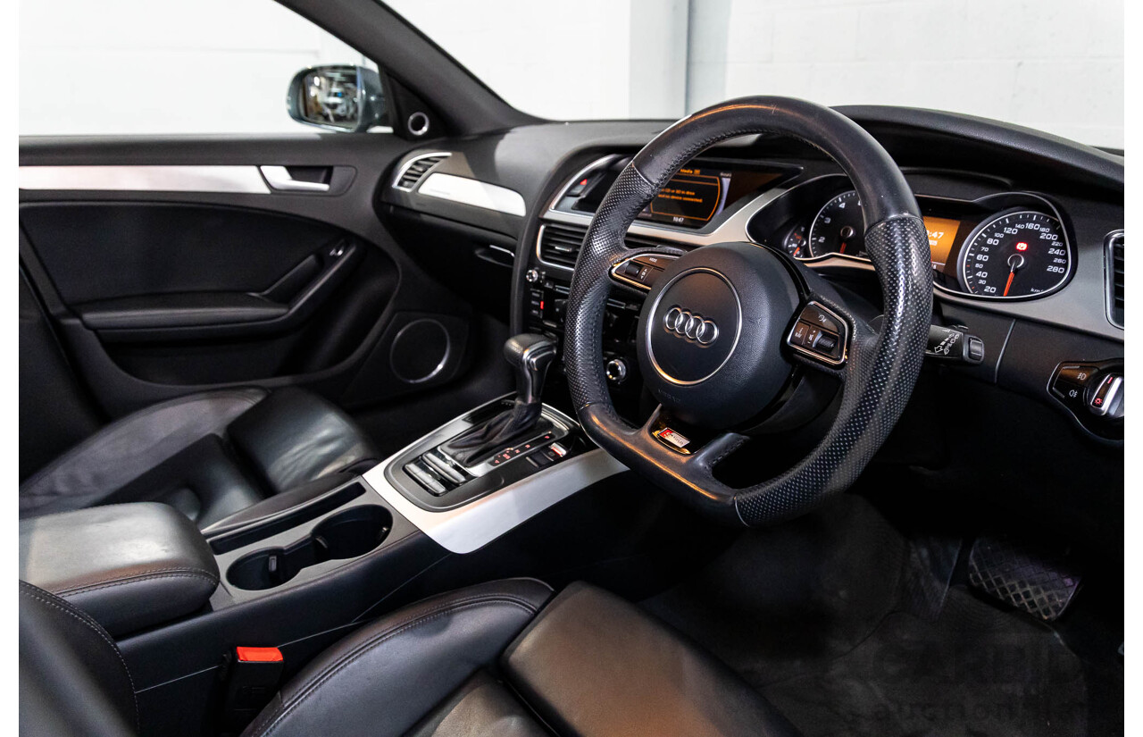 5/2014 Audi A4 2.0 TFSI Avant Quattro (AWD) B8 (8K) MY14 4d Wagon Monsoon Grey Metallic Turbo 2.0L